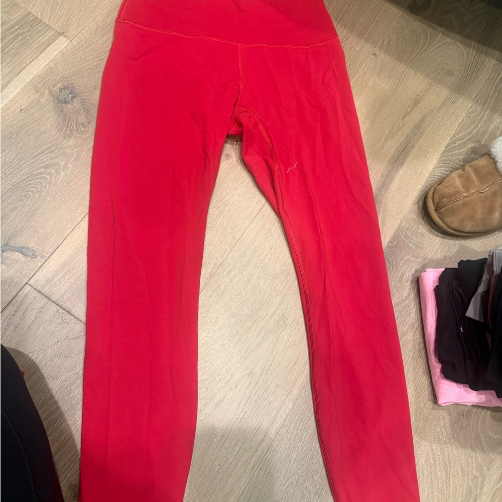 Lululemon Athletica Bold Red Leggings